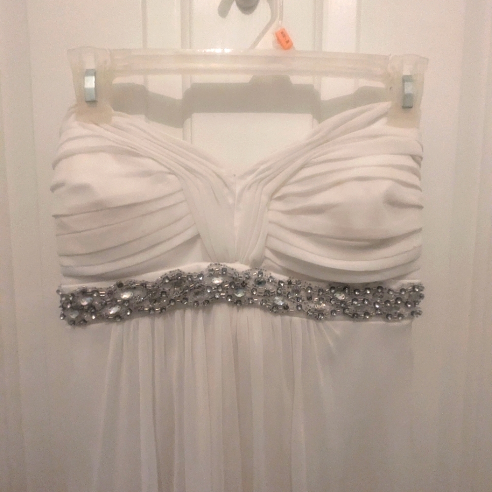 Wedding Dress wedding Dress with Silver Sequences. Layered